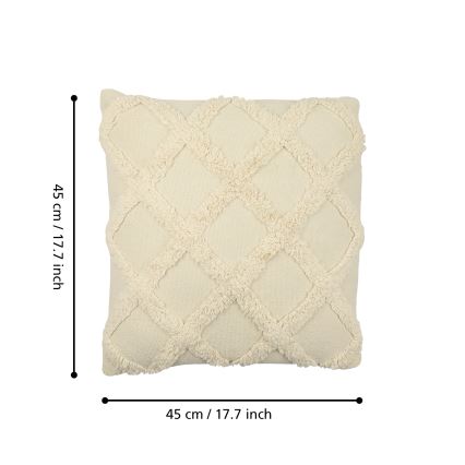 Eglo 420058 - Poduszka dekoracyjna CHEVERY 45x45 cm kremowa