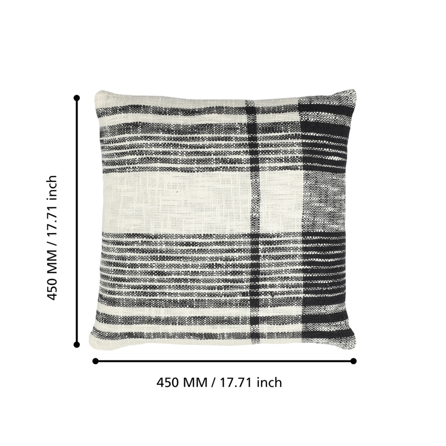 Eglo 420061 - Dekoracyjna poduszka CHEVERY 45x45 cm kremowa/czarna