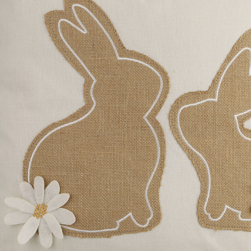 Eglo 420097 - Poduszka dekoracyjna CHEVERY 45x45 cm beżowa/brązowa