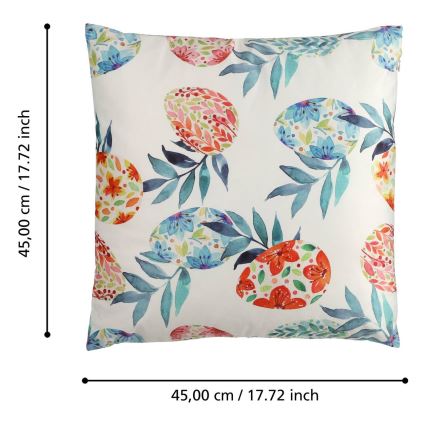 Eglo 420101 - Poduszka dekoracyjna GEBENG 45x45 cm niebiesko-czerwona