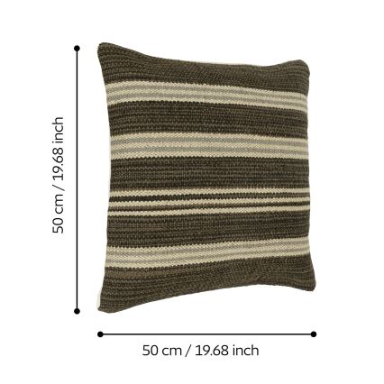 Eglo 420104 - Poduszka dekoracyjna CHEVERY 50x50 cm, brązowa