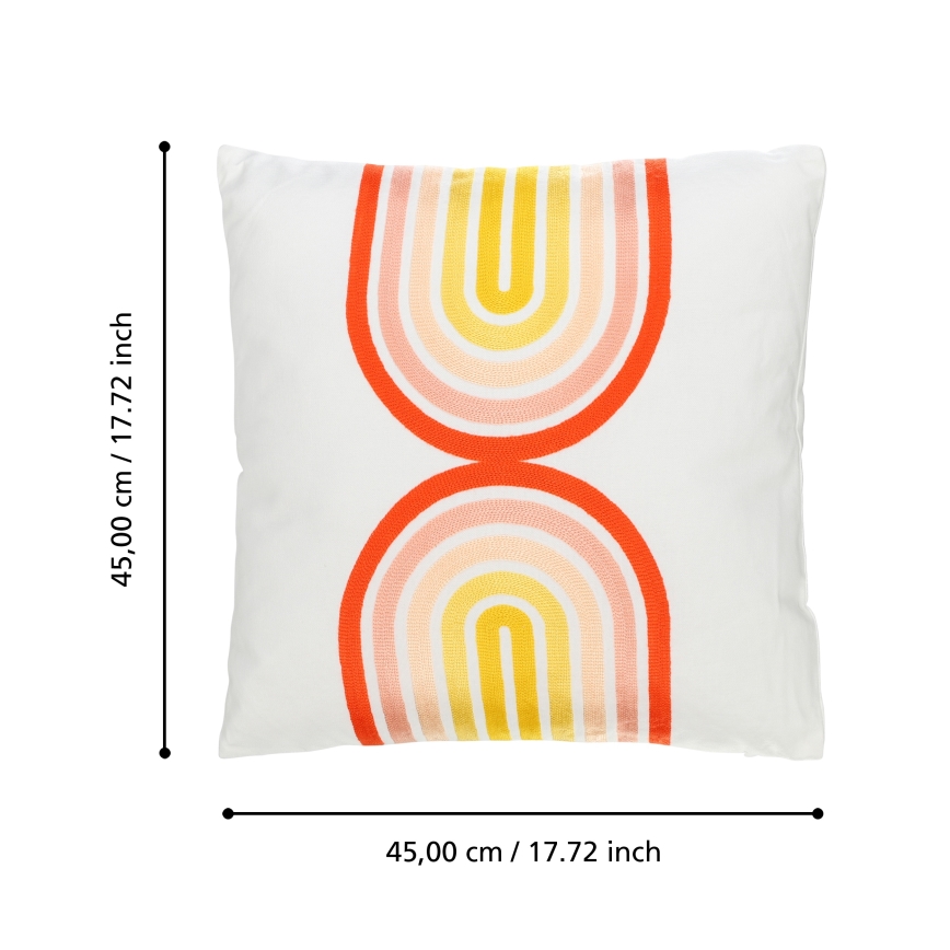 Eglo 420237 - Poduszka dekoracyjna BERHALA 45x45 cm wielobarwna