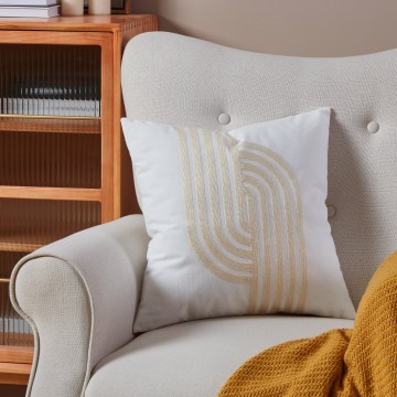 Eglo 420241 - Dekoracyjna poduszka BERHALA 45x45 cm biała/beżowa