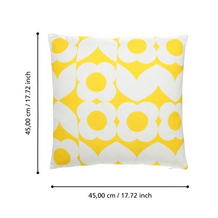 Eglo 420245 - Poduszka dekoracyjna TSUNAN 45x45 cm żółta