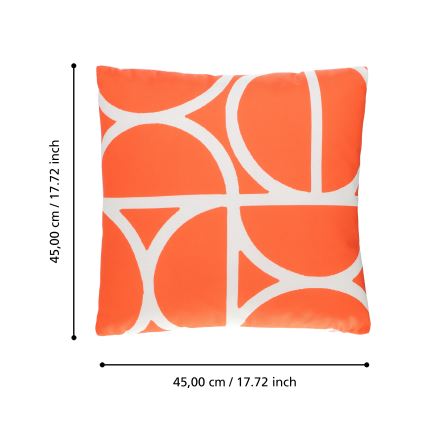 Eglo 420251 - Poduszka dekoracyjna TSUNAN 45x45 cm pomarańczowa