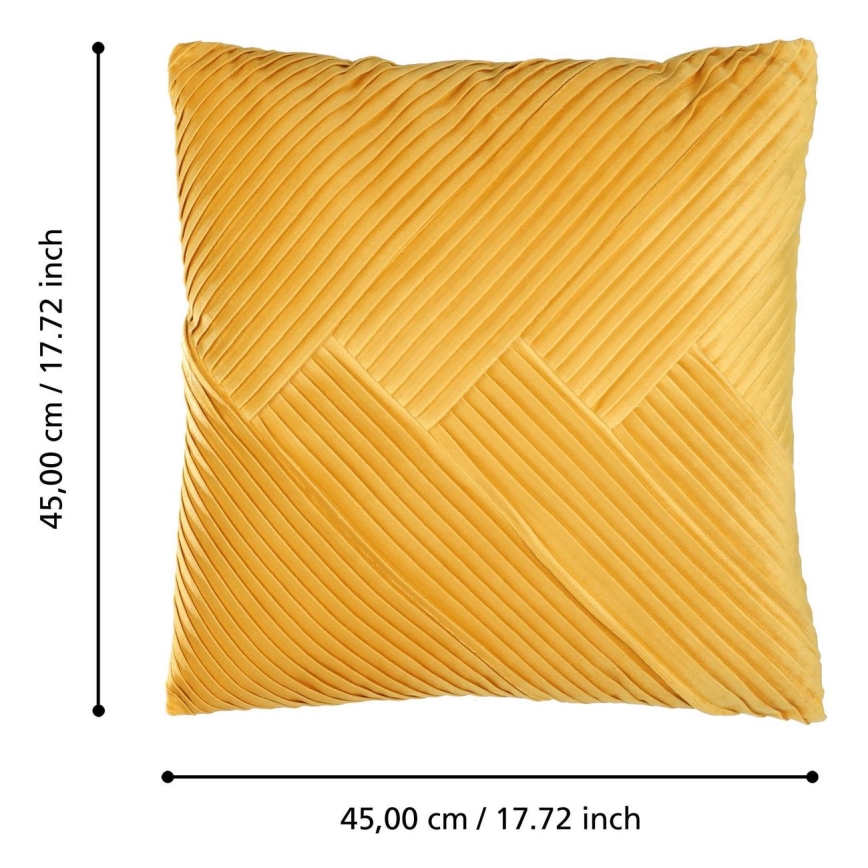 Eglo - Poduszka dekoracyjna 45x45 cm żółty
