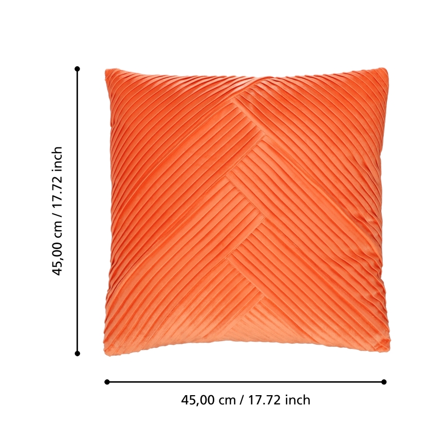 Eglo 420264 - Poduszka dekoracyjna SHOURA 45x45 cm pomarańczowa