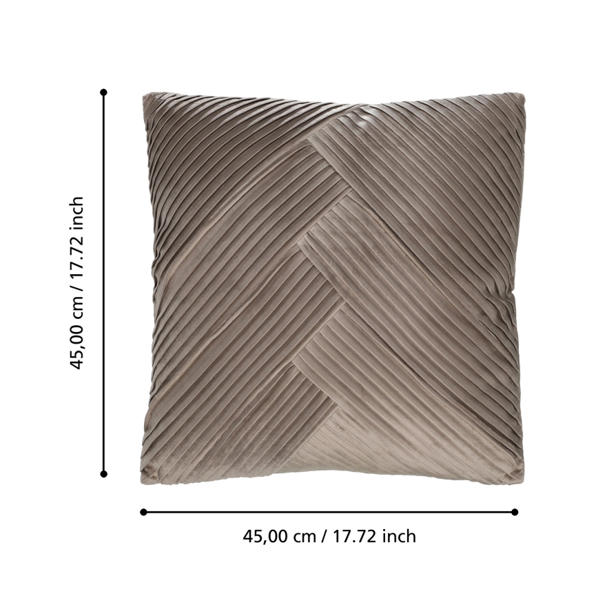 Eglo 420266 - Dekoracyjna poduszka SHOURA 45x45 cm brązowa