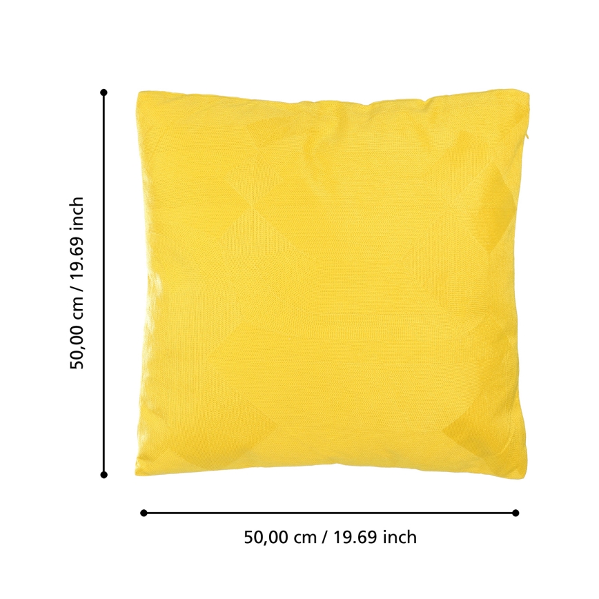 Eglo 420289 - Poduszka dekoracyjna BERHALA 50x50 cm żółta