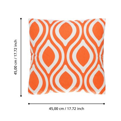 Eglo 420295 - Poduszka dekoracyjna CHEVERY 45x45 cm pomarańczowa