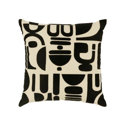 Eglo 420307 - Poduszka dekoracyjna CHEVERY 45x45 cm kremowa/czarna