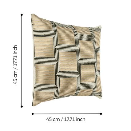 Eglo 420308 - Dekoracyjna poduszka CHEVERY 45x45 cm brązowa