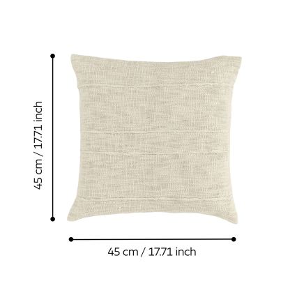 Eglo 420335 - Dekoracyjna poduszka SHILABO 45x45 cm beżowa