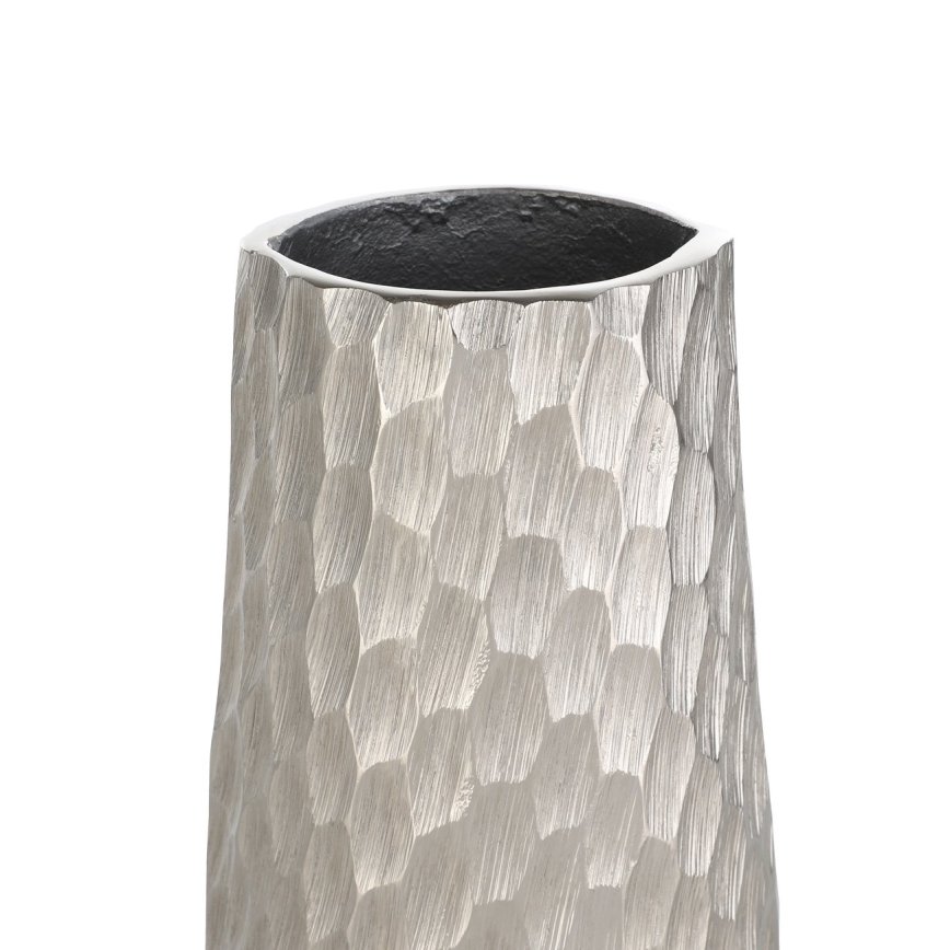 Eglo - Wazon metalowy 40,5x14 cm srebrny