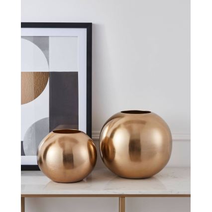 Eglo - Wazon metalowy 22,5x25 cm złoty