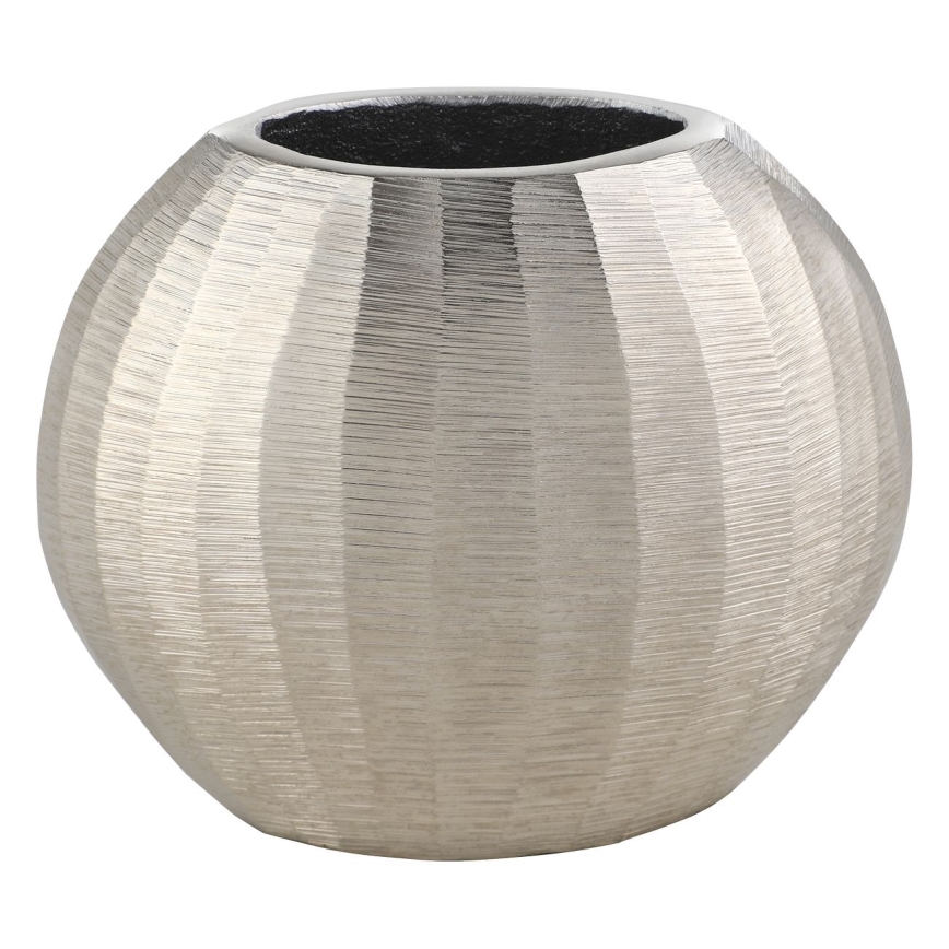 Eglo - Wazon metalowy 13x15 cm srebrny