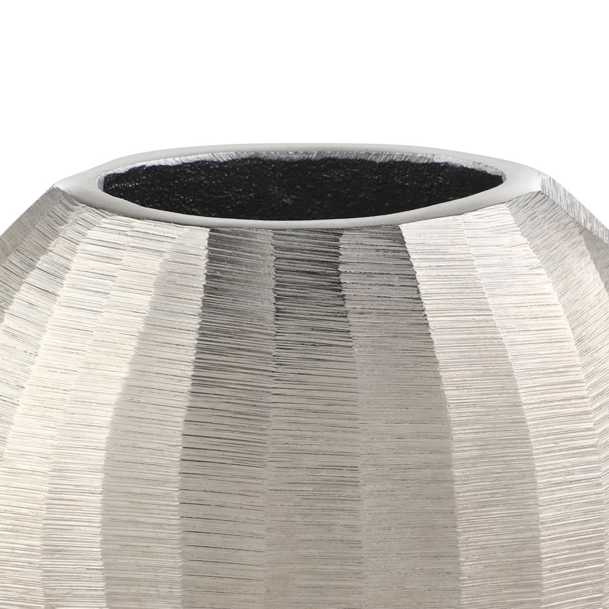 Eglo - Wazon metalowy 13x15 cm srebrny