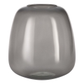 Eglo 421081 - Szklany wazon DELNITE 24,5x23 cm czarny/przydymiony