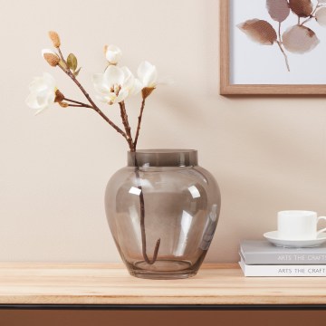 Eglo 421211 - Szklany wazon ASINDRO 23,5x22 cm czarny/przydymiony