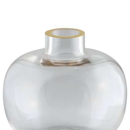 Eglo 421214 - Szklany wazon SIRANANA 11,8x13 cm przezroczysty/złoty