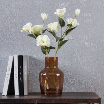 Eglo 421221 - Szklany wazon SIRANANA 22x14,5 cm brązowy/przydymiony