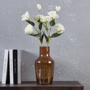 Eglo 421224 - Wazon szklany SIRANANA 25x13,3 cm brązowy/dymiony