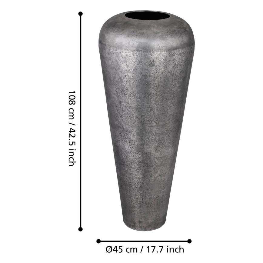 Eglo 421336 - Metalowy wazon MIYAZAKI 108x45 cm szary