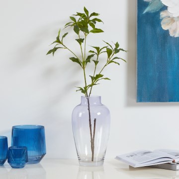 Eglo 421356 - Szklany wazon KENYASI 27x15,5 cm fioletowy