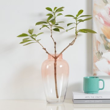 Eglo 421357 - Szklany wazon KENYASI 27x15,5 cm różowy