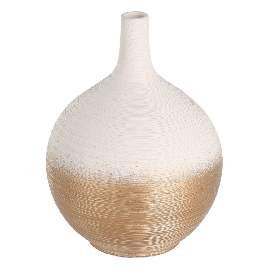 Eglo - Waza ceramiczna 22x16 cm biały/złoty