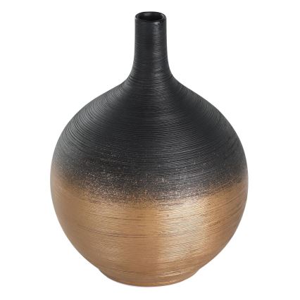 Eglo - Waza ceramiczna 22x16 cm czarny/złoty