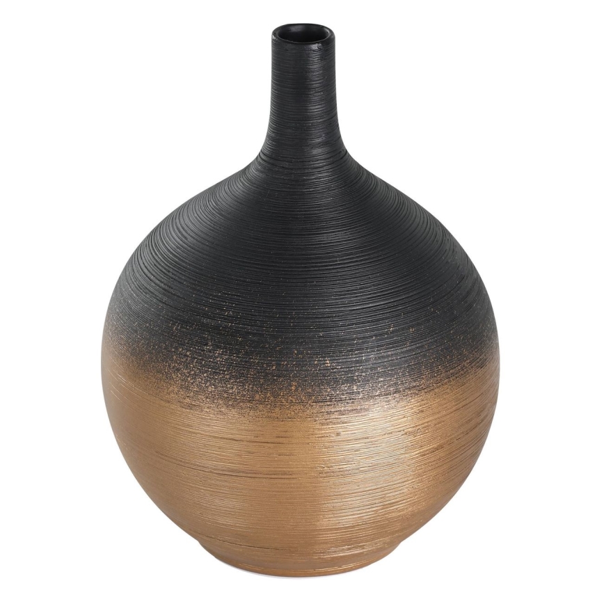 Eglo - Waza ceramiczna 22x16 cm czarny/złoty