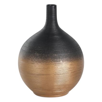 Eglo - Waza ceramiczna 22x16 cm czarny/złoty
