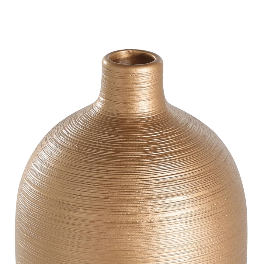 Eglo - Wazon ceramiczny 28x15 cm biały/złoty