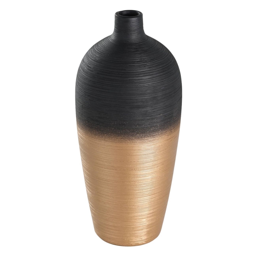 Eglo - Waza ceramiczna 28x12,5 cm czarny/złoty