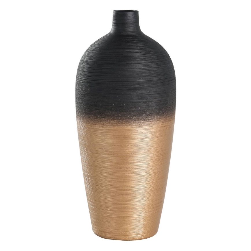 Eglo - Waza ceramiczna 28x12,5 cm czarny/złoty