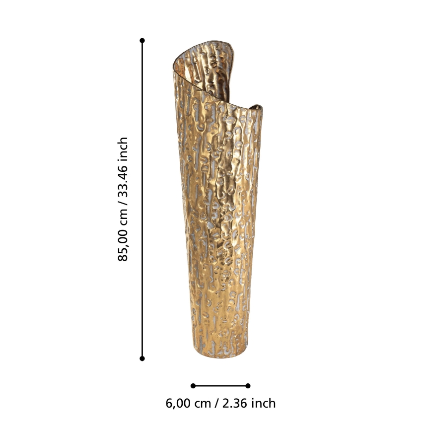 Eglo 421643 - Metalowy wazon LENGGENG 85x60 cm złoty