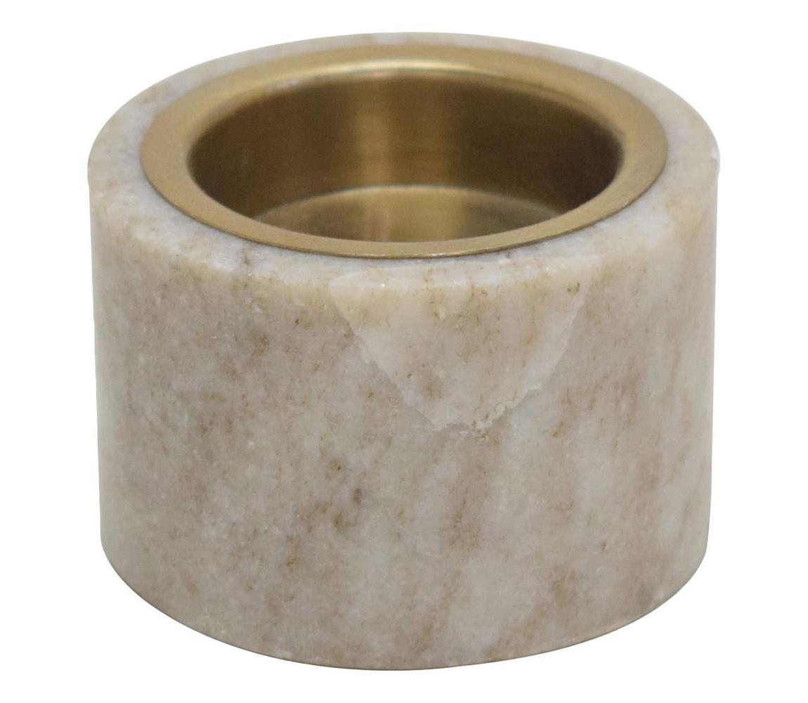 Eglo 422038 - Świecznik ROUYIN 4x6 cm marmur/beżowy