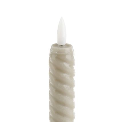 Eglo - ZESTAW 2x Świeca LED LED/1xAAA 15 cm beżowy