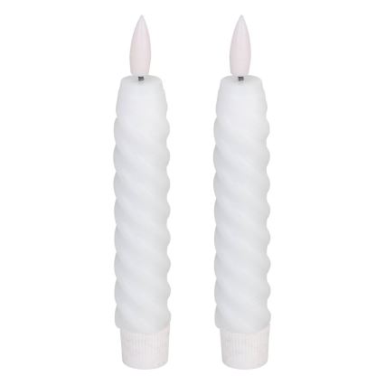 Eglo - ZESTAW 2x Świeca LED LED/1xAAA 15 cm biały