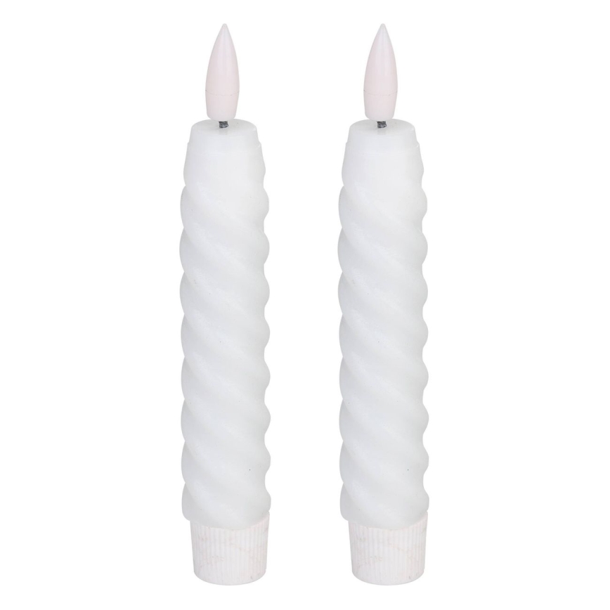 Eglo - ZESTAW 2x Świeca LED LED/1xAAA 15 cm biały