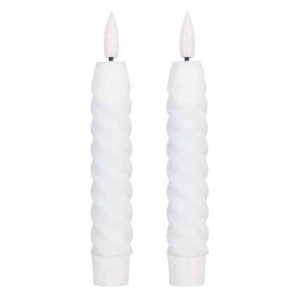 Eglo - ZESTAW 2x Świeca LED LED/1xAAA 15 cm biały