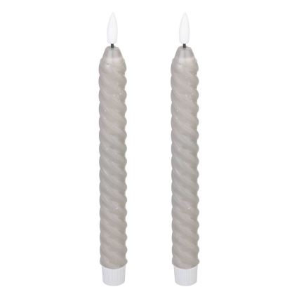 Eglo - ZESTAW 2x Świeca LED LED/1xAAA 25 cm szary