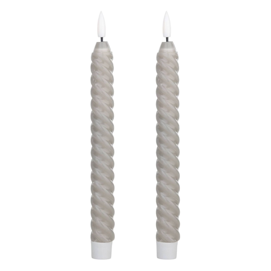 Eglo - ZESTAW 2x Świeca LED LED/1xAAA 25 cm szary