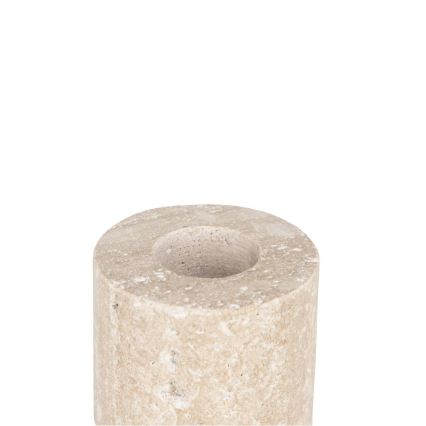 Eglo - Świecznik 5x5 cm beżowy marmur/beżowy
