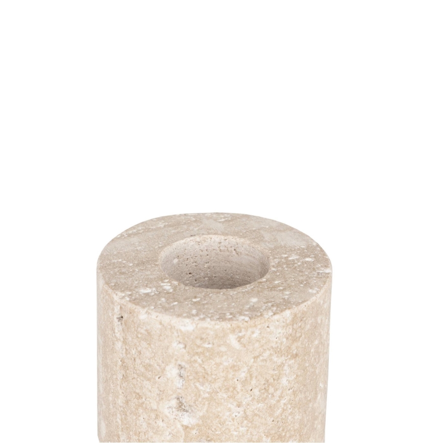 Eglo - Świecznik 5x5 cm beżowy marmur/beżowy