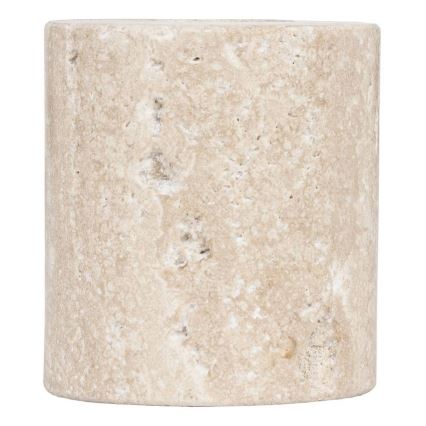 Eglo - Świecznik 5x5 cm beżowy marmur/beżowy