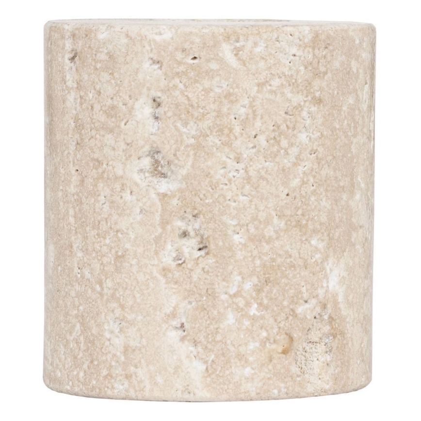 Eglo - Świecznik 5x5 cm beżowy marmur/beżowy