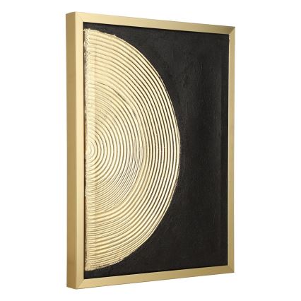 Eglo - ZESTAW 2x Malowanie na płótnie 43x33 cm czarny/złoty