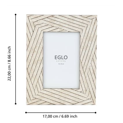 Eglo - Ramka na zdjęcia 10x15 cm beżowy